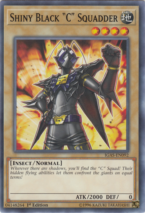 Shiny Black "C" Squadder [IGAS-EN092] Common Yu-Gi-Oh!