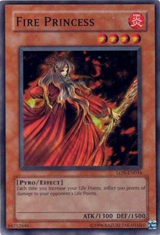 Fire Princess [LON-EN034] Super Rare Yu-Gi-Oh!