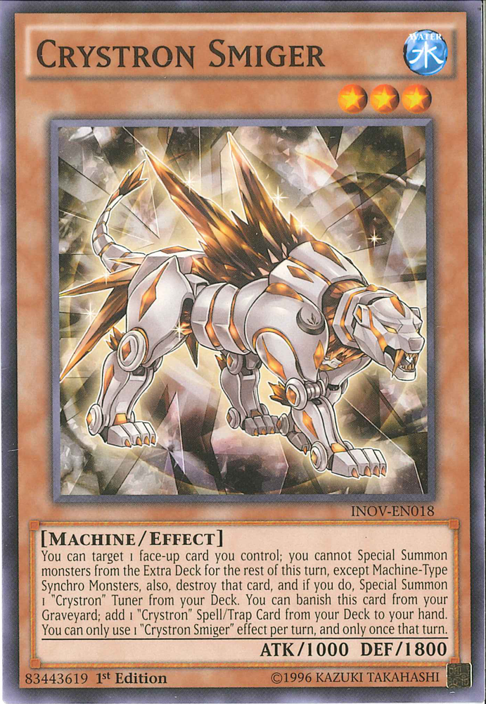 Crystron Smiger [INOV-EN018] Common Yu-Gi-Oh!