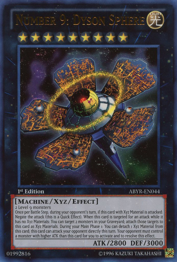 Number 9: Dyson Sphere [ABYR-EN044] Ultra Rare Yu-Gi-Oh!