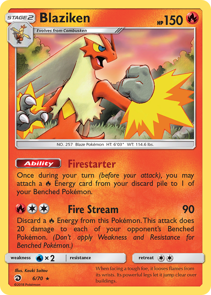Blaziken (6/70) [Sun & Moon: Dragon Majesty] Pokémon