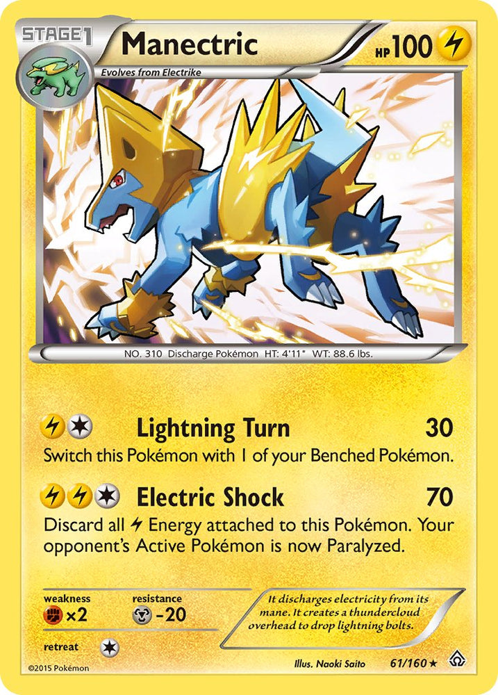 Manectric (61/160) (Theme Deck Exclusive) [XY: Primal Clash] Pokémon