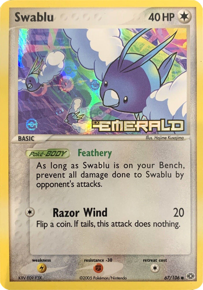 Swablu (67/106) (Stamped) [EX: Emerald] Pokémon