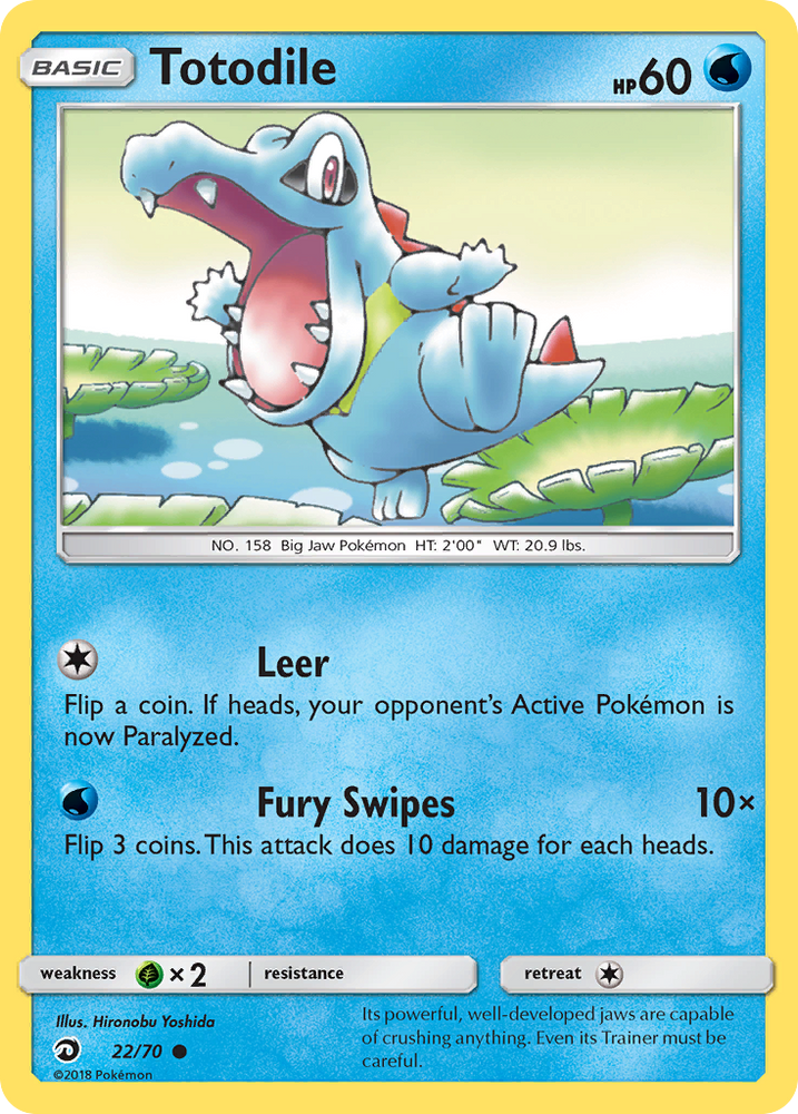 Totodile (22/70) [Sun & Moon: Dragon Majesty] Pokémon