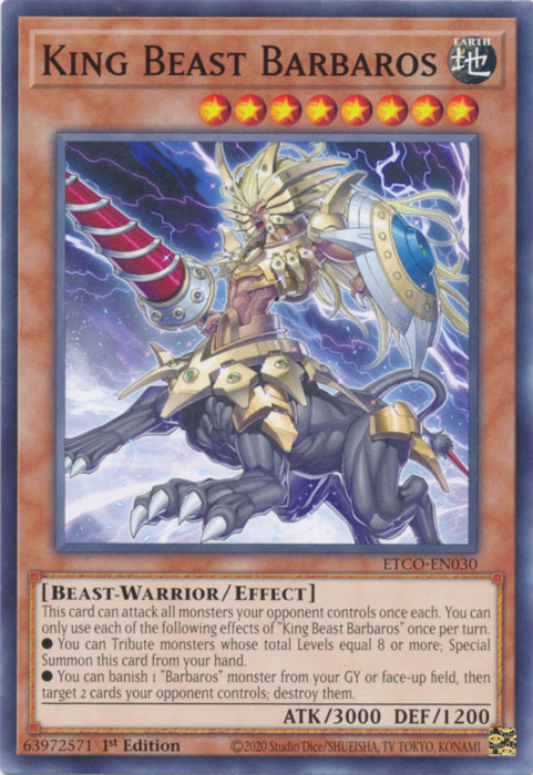King Beast Barbaros [ETCO-EN030] Common Yu-Gi-Oh!