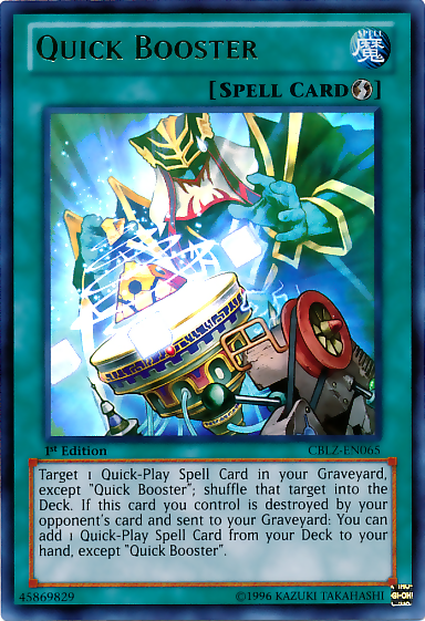 Quick Booster [CBLZ-EN065] Ultra Rare Yu-Gi-Oh!