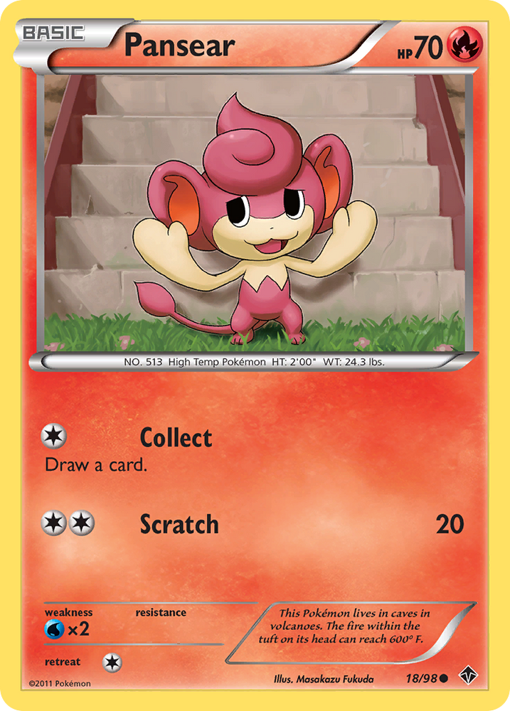 Pansear (18/98) [Black & White: Emerging Powers] Pokémon