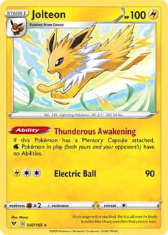 Jolteon (047/185) [Sword & Shield: Vivid Voltage] Pokémon