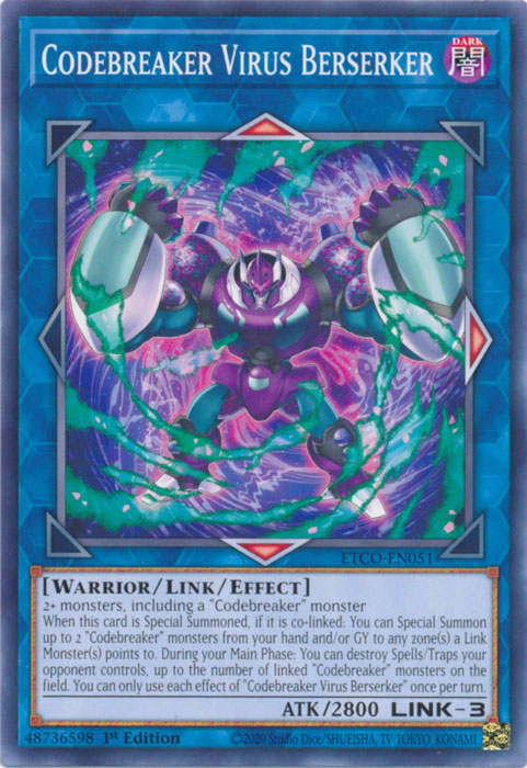 Codebreaker Virus Berserker [ETCO-EN051] Common Yu-Gi-Oh!
