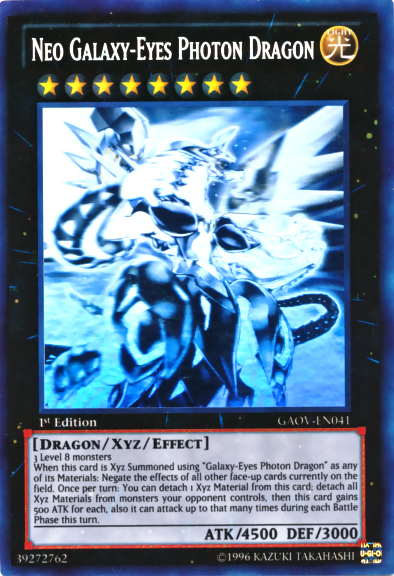 Neo Galaxy-Eyes Photon Dragon [GAOV-EN041] Ghost Rare Yu-Gi-Oh!