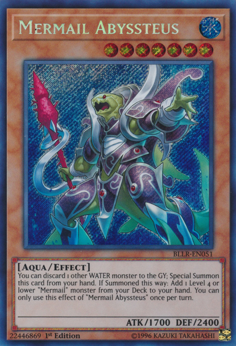 Mermail Abyssteus [BLLR-EN051] Secret Rare Yu-Gi-Oh!