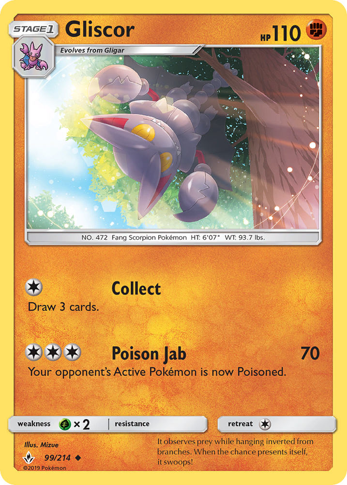 Gliscor (99/214) [Sun & Moon: Unbroken Bonds] Pokémon