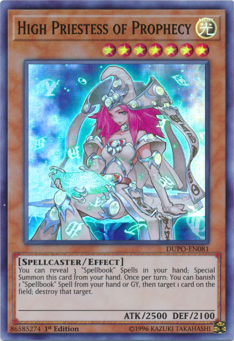 High Priestess of Prophecy [DUPO-EN081] Ultra Rare Yu-Gi-Oh!