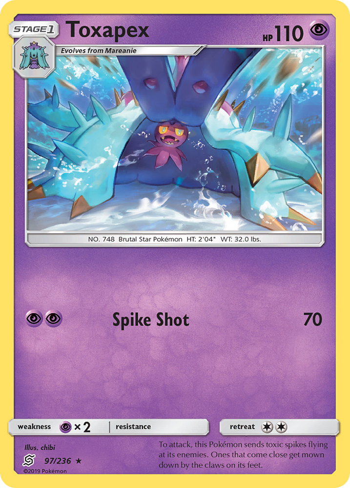Toxapex (97/236) [Sun & Moon: Unified Minds] Pokémon