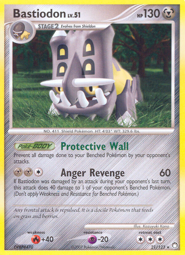 Bastiodon (21/123) (Theme Deck Exclusive) [Diamond & Pearl: Mysterious Treasures] Pokémon