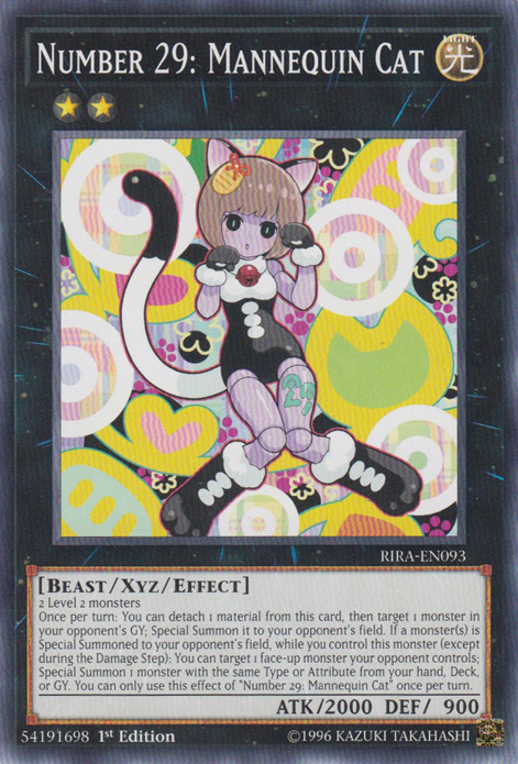 Number 29: Mannequin Cat [RIRA-EN093] Common Yu-Gi-Oh!
