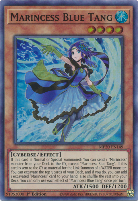Marincess Blue Tang [MP20-EN149] Super Rare Yu-Gi-Oh!