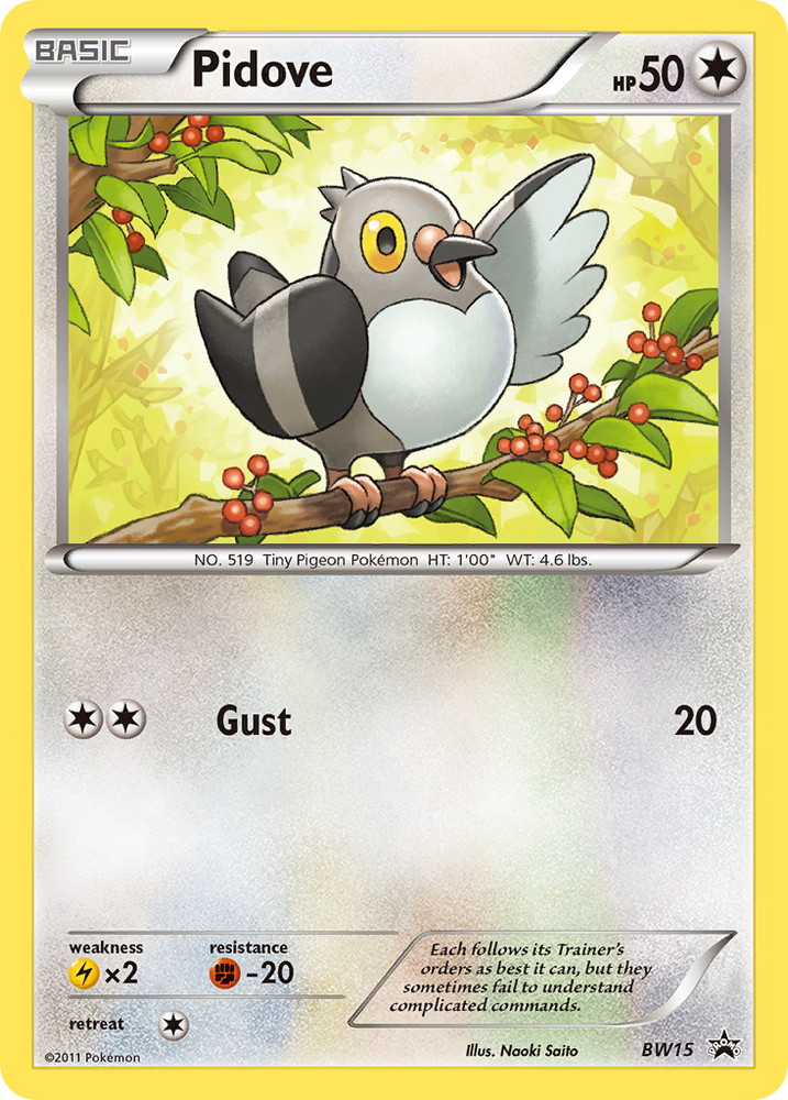 Pidove (BW15) [Black & White: Black Star Promos] Pokémon