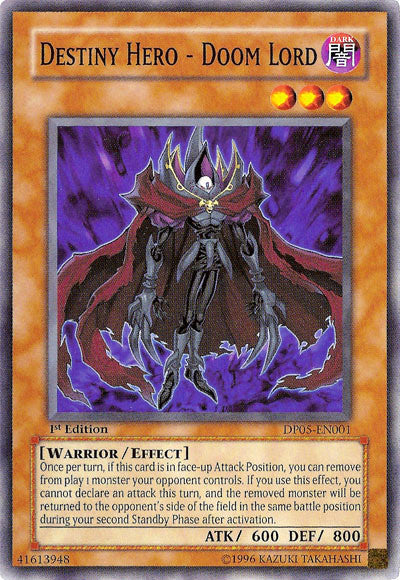 Destiny Hero - Doom Lord [DP05-EN001] Common Yu-Gi-Oh!