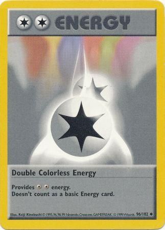 Double Colorless Energy (96/102) [Base Set Shadowless Unlimited] Pokémon