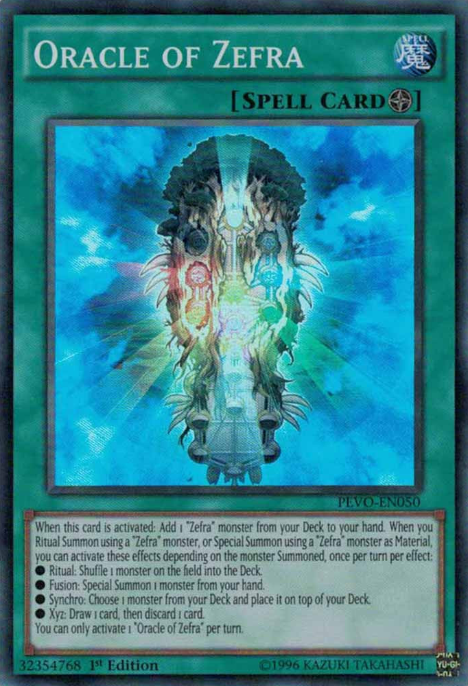 Oracle of Zefra [PEVO-EN050] Super Rare Yu-Gi-Oh!