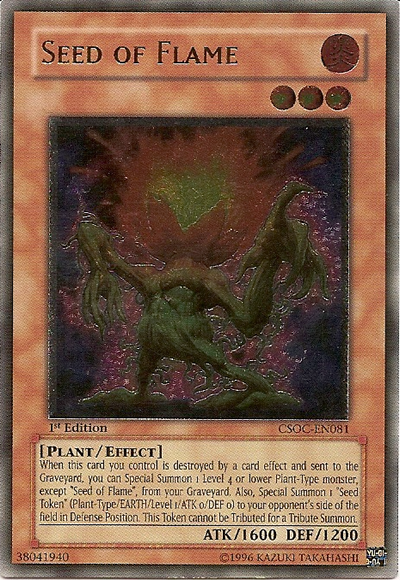 Seed of Flame (UTR) [CSOC-EN081] Ultimate Rare Yu-Gi-Oh!