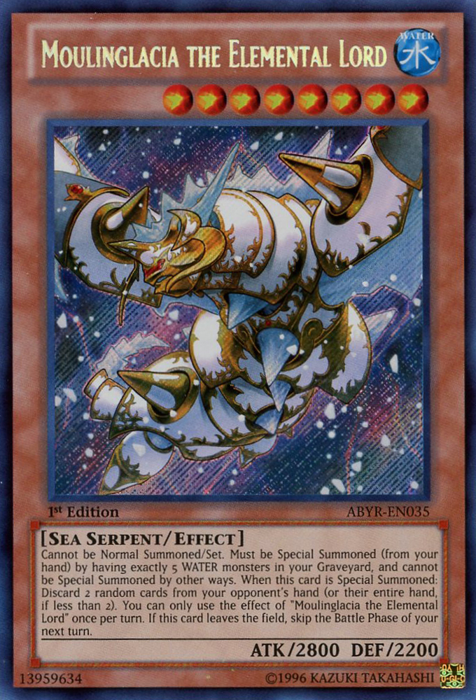 Moulinglacia the Elemental Lord [ABYR-EN035] Secret Rare Yu-Gi-Oh!