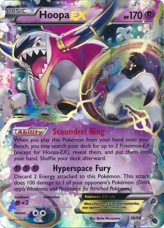 Hoopa EX (36/98) (Jumbo Card) [XY: Ancient Origins] Pokémon
