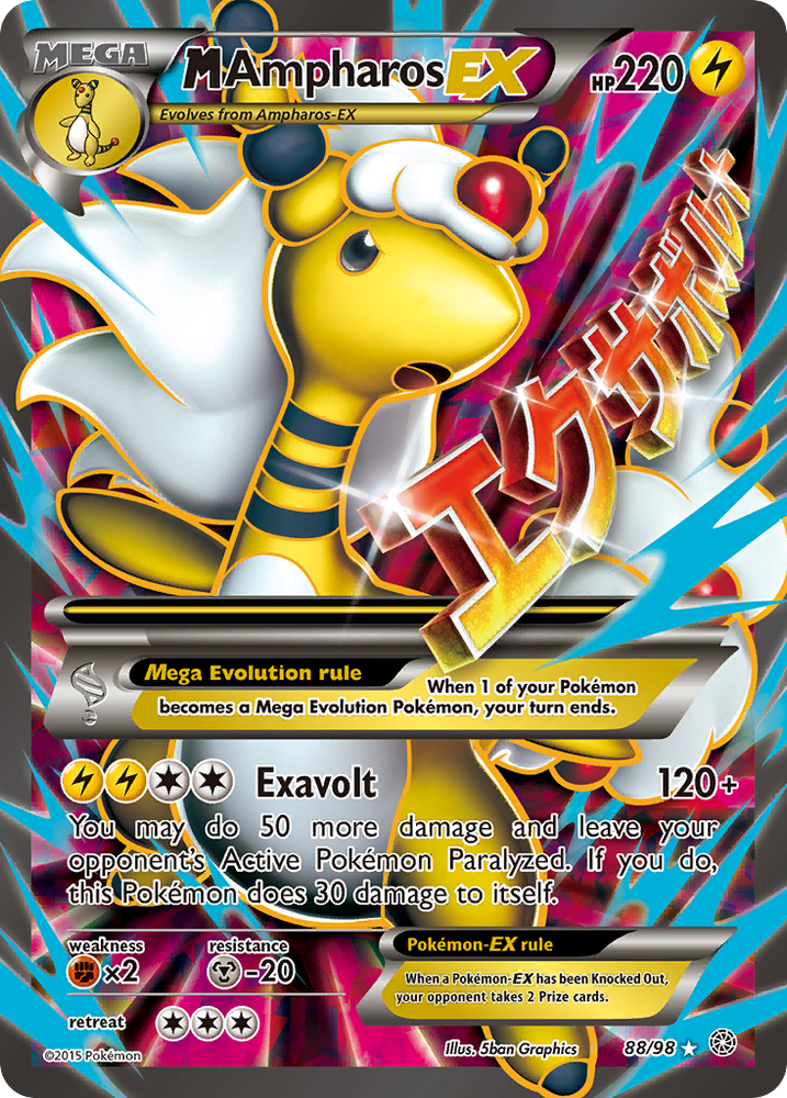 M Ampharos EX (88/98) [XY: Ancient Origins] Pokémon