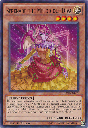 Serenade the Melodious Diva [NECH-EN005] Common Yu-Gi-Oh!
