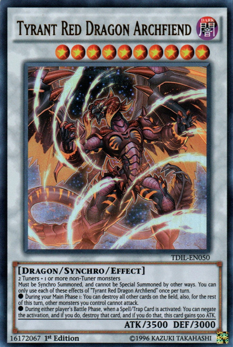 Tyrant Red Dragon Archfiend [TDIL-EN050] Ultra Rare Yu-Gi-Oh!