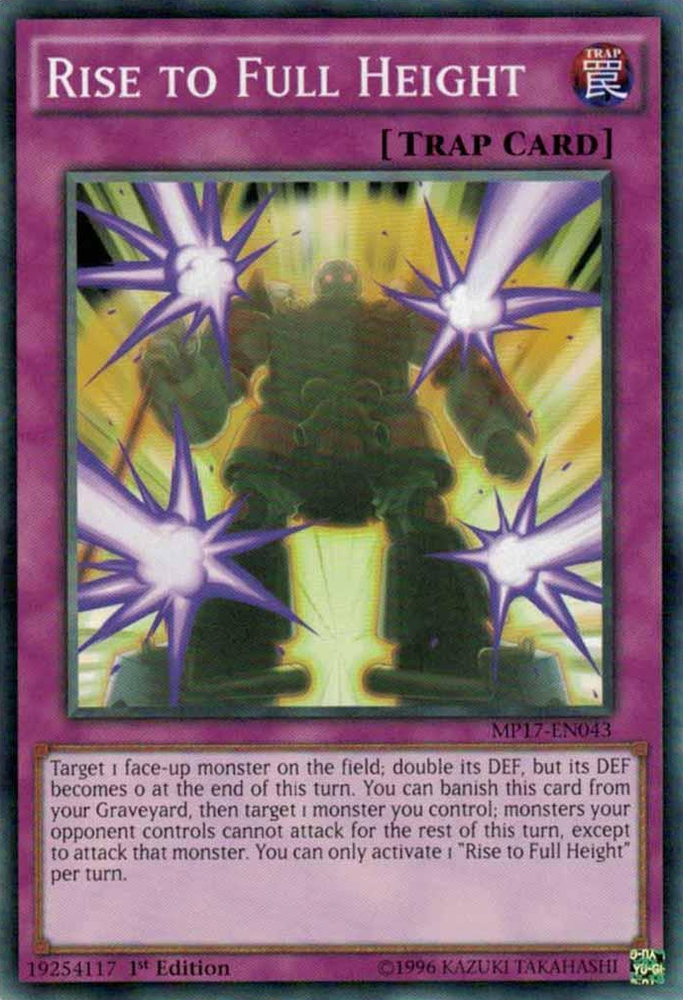 Rise to Full Height [MP17-EN043] Common Yu-Gi-Oh!