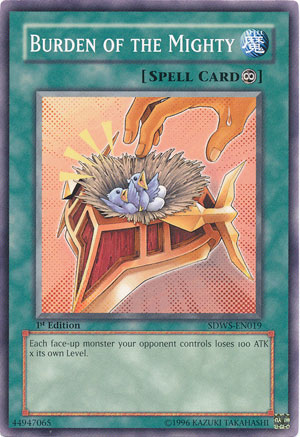 Burden of the Mighty [SDWS-EN019] Common Yu-Gi-Oh!