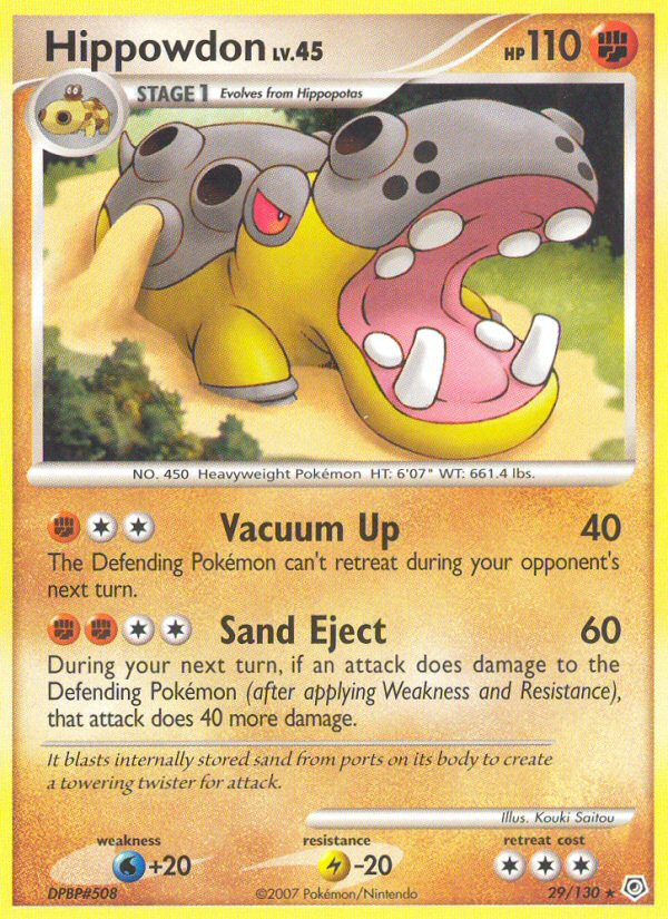 Hippowdon (29/130) [Diamond & Pearl: Base Set] Pokémon