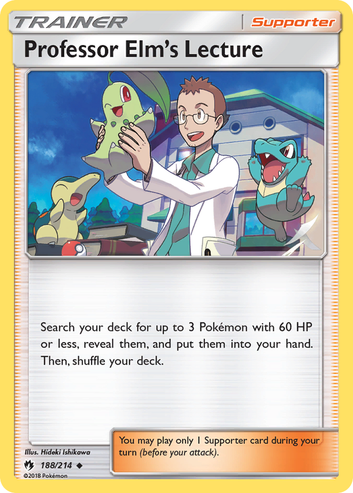 Professor Elm's Lecture (188/214) [Sun & Moon: Lost Thunder] Pokémon