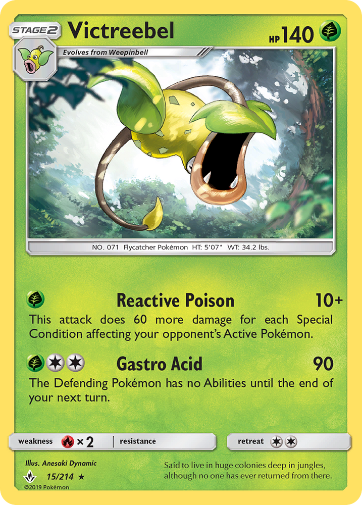 Victreebel (15/214) [Sun & Moon: Unbroken Bonds] Pokémon