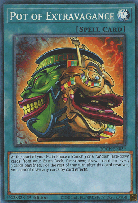 Pot of Extravagance [TOCH-EN059] Collector's Rare Yu-Gi-Oh!
