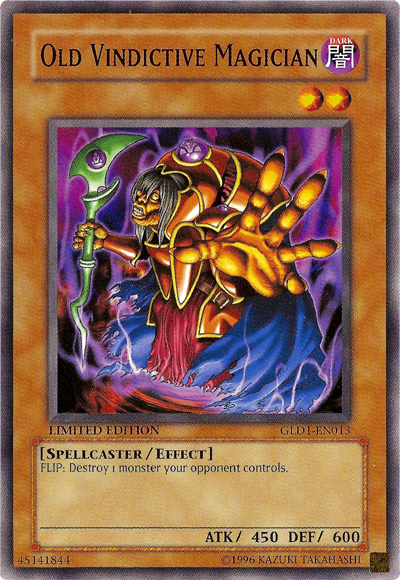 Old Vindictive Magician [GLD1-EN013] Common Yu-Gi-Oh!