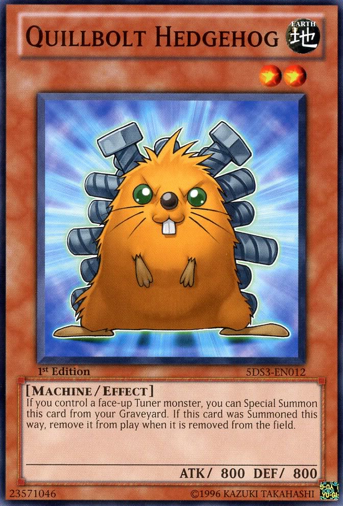 Quillbolt Hedgehog [5DS3-EN012] Common Yu-Gi-Oh!