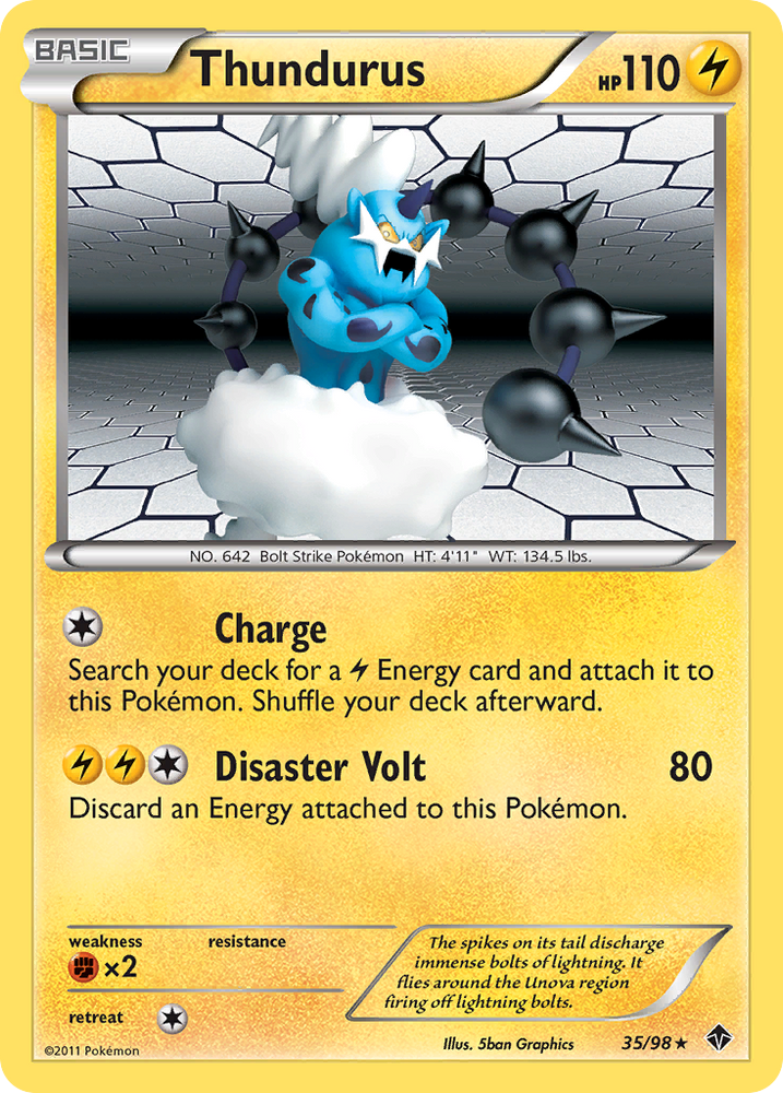 Thundurus (35/98) [Black & White: Emerging Powers] Pokémon
