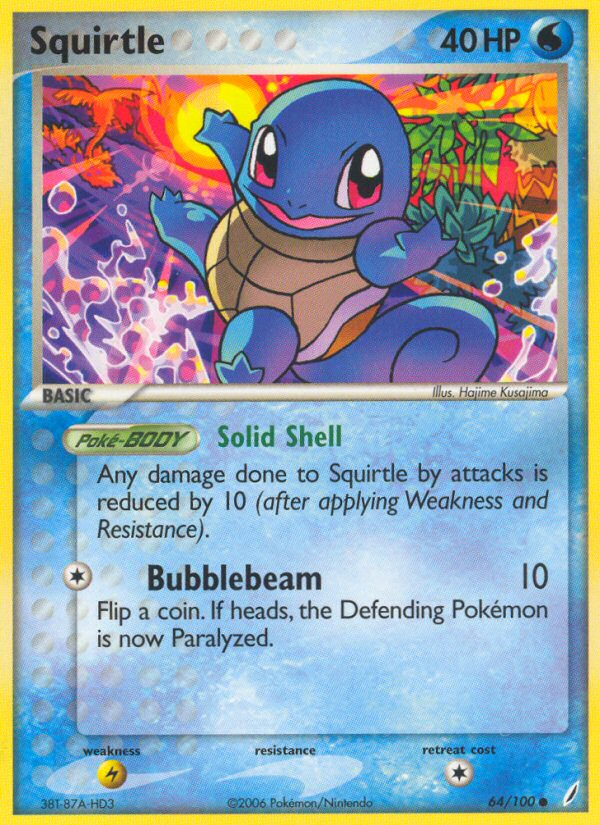 Squirtle (64/100) [EX: Crystal Guardians] Pokémon