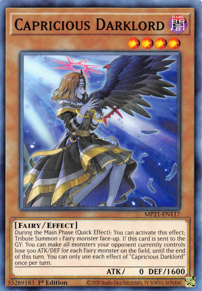 Capricious Darklord [MP21-EN117] Common Yu-Gi-Oh!