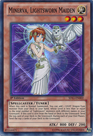 Minerva, Lightsworn Maiden [SDLI-EN002] Super Rare Yu-Gi-Oh!