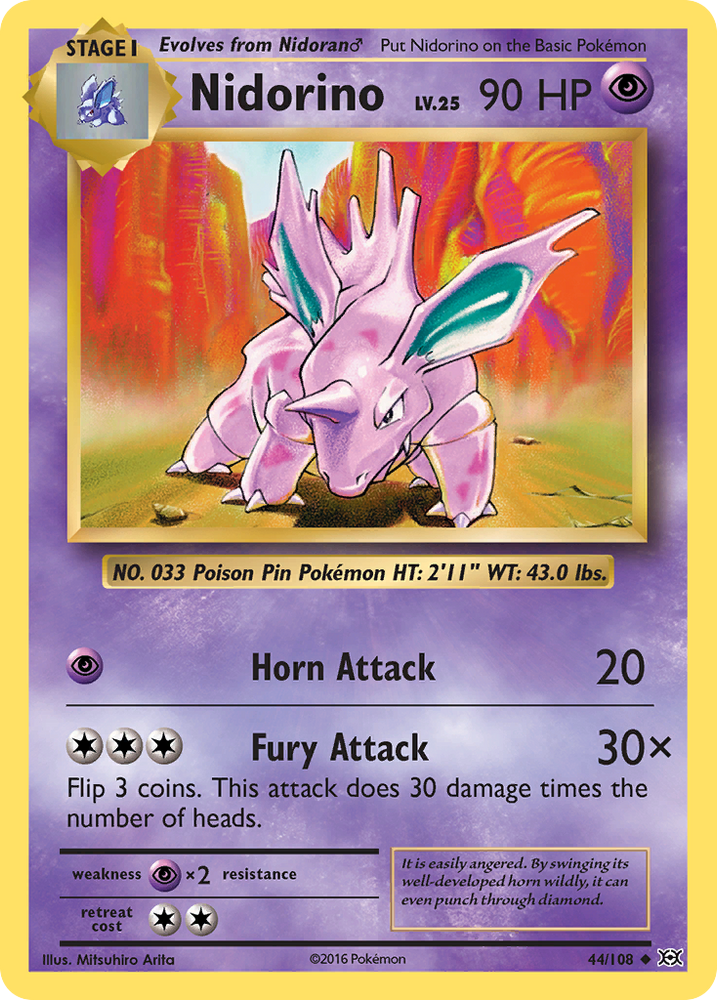 Nidorino (44/108) [XY: Evolutions] Pokémon
