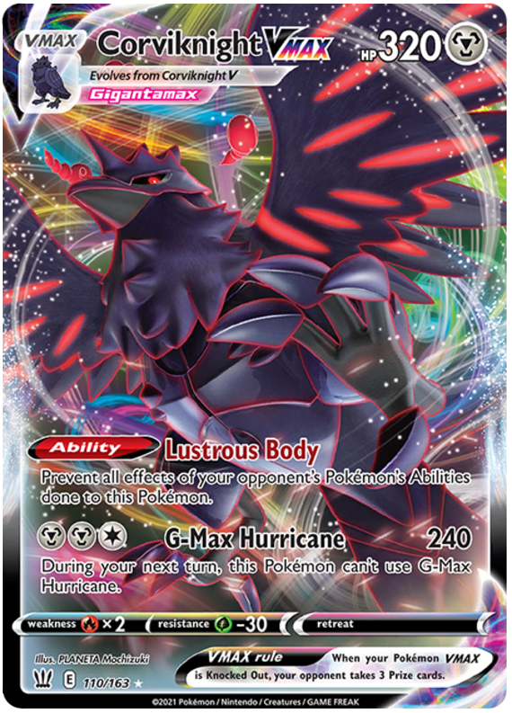 Corviknight VMAX (110/163) [Sword & Shield: Battle Styles] Pokémon