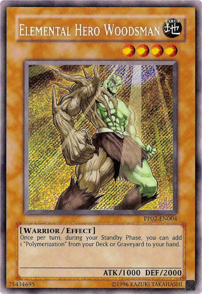 Elemental Hero Woodsman [PP02-EN004] Secret Rare Yu-Gi-Oh!