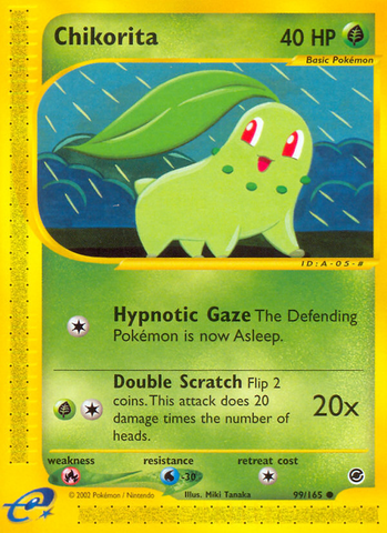 Chikorita (99/165) [Expedition: Base Set] Pokémon