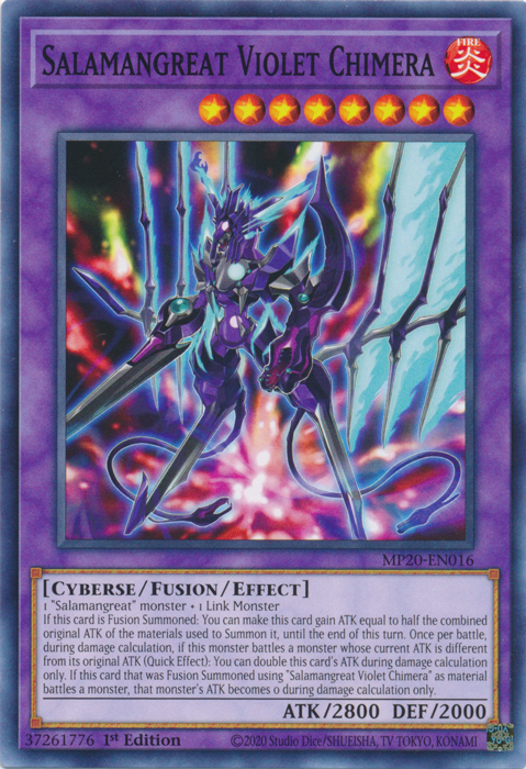 Salamangreat Violet Chimera [MP20-EN016] Common Yu-Gi-Oh!