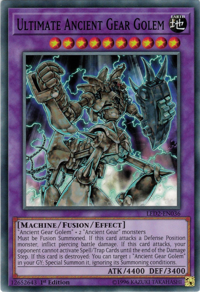 Ultimate Ancient Gear Golem [LED2-EN036] Common Yu-Gi-Oh!