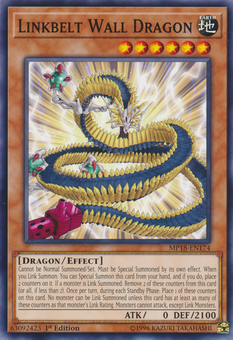 Linkbelt Wall Dragon [MP18-EN174] Common Yu-Gi-Oh!